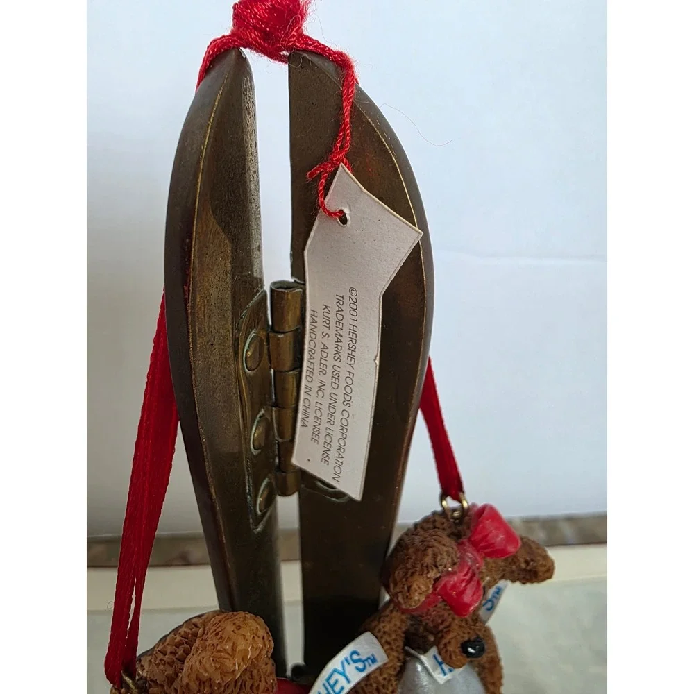 Hersheys Kisses Bears Ornament Kurt Adler Resin Christmas‎ Decor Holiday
